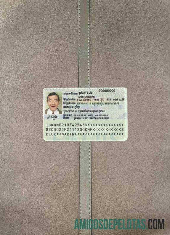 Cambodia ID olhar de foto frente modelo